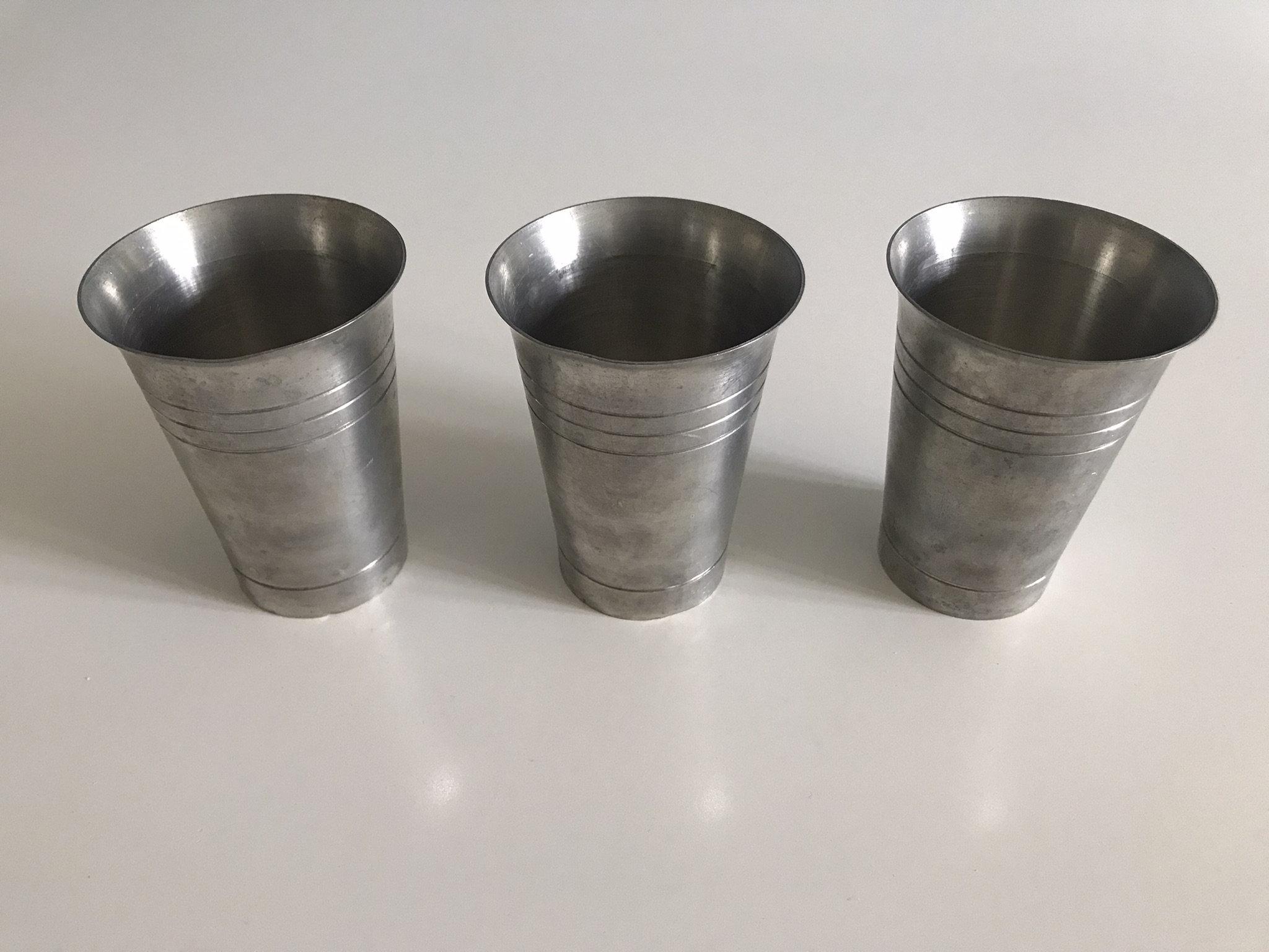 Poharak (3 db), ón, kisebb (10 cm) - Image 3