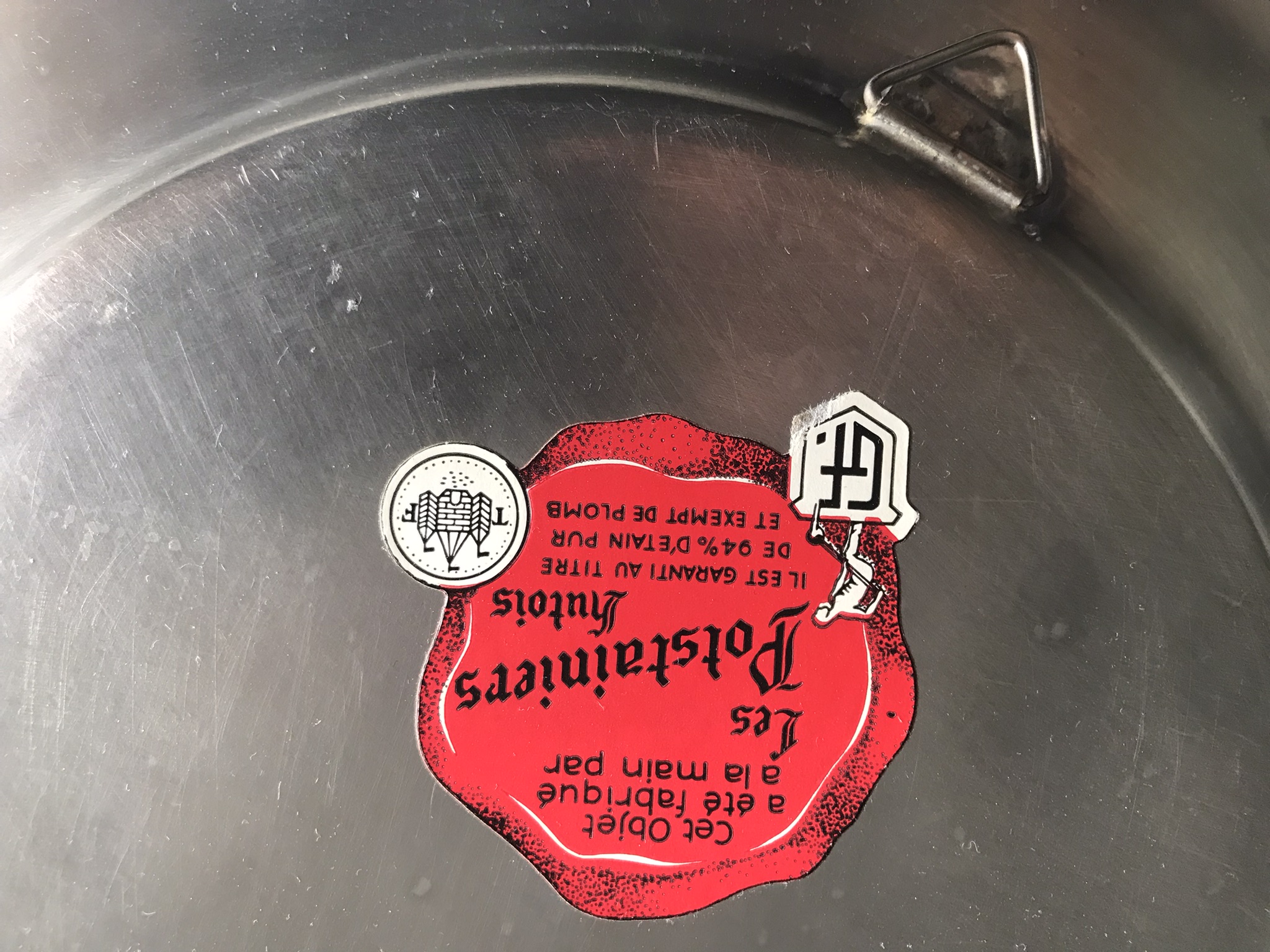 Díszes peremű óntányér (23 cm) - Image 7