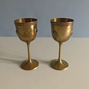 Ékköves, réz serlegek/kupák (2 db)