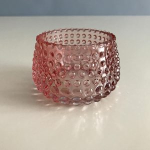 Bütykös, kis üvegtálka - szertartás edény (8 cm)