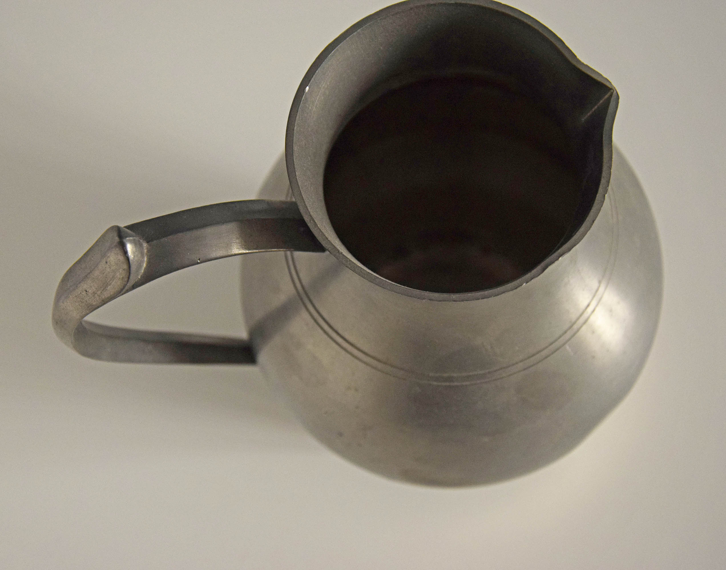 Kiöntő/kancsó, ón (19 cm) - Image 4